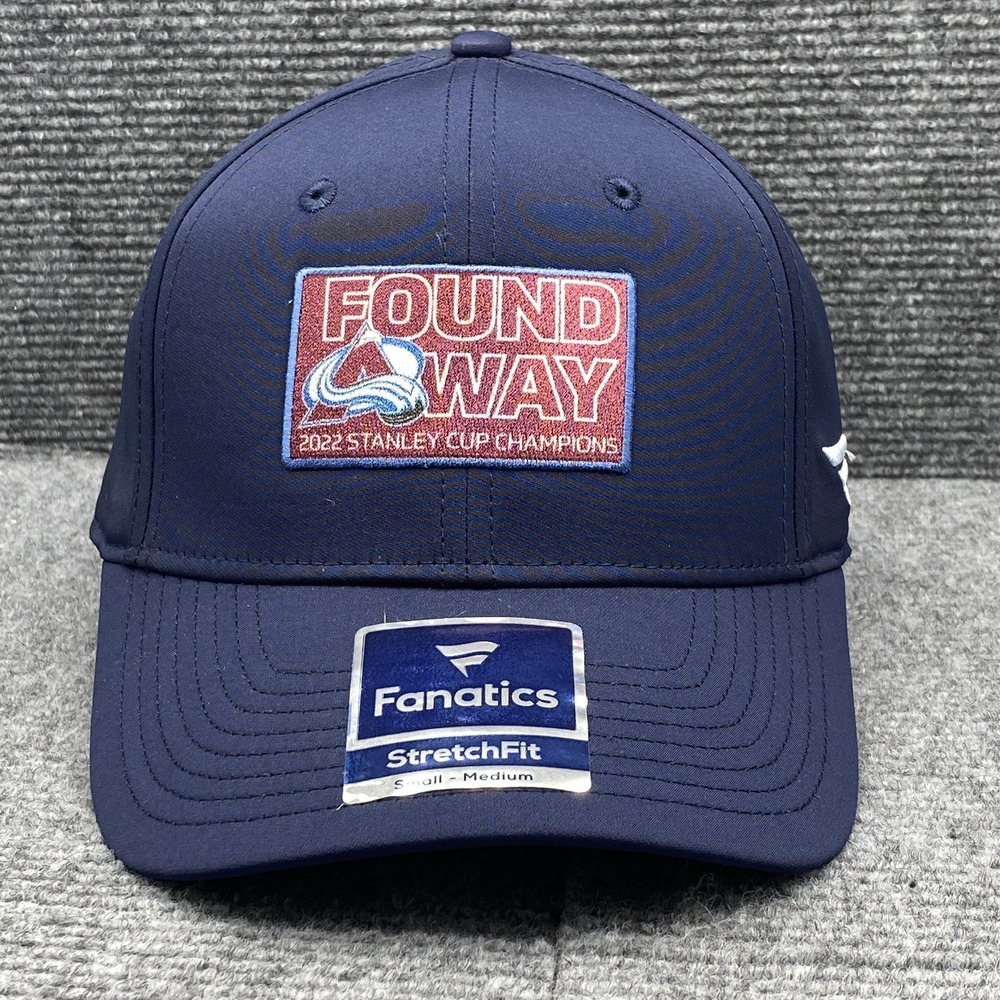Colorado Avalanche‎ Hat Cap Fitted Mens Small Medium NHL Hockey 2022 Champions